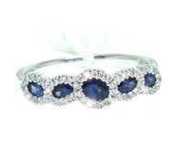 Anneau Davite & Delucchi Femme in Or blanc Zaffiro AA030347ZF